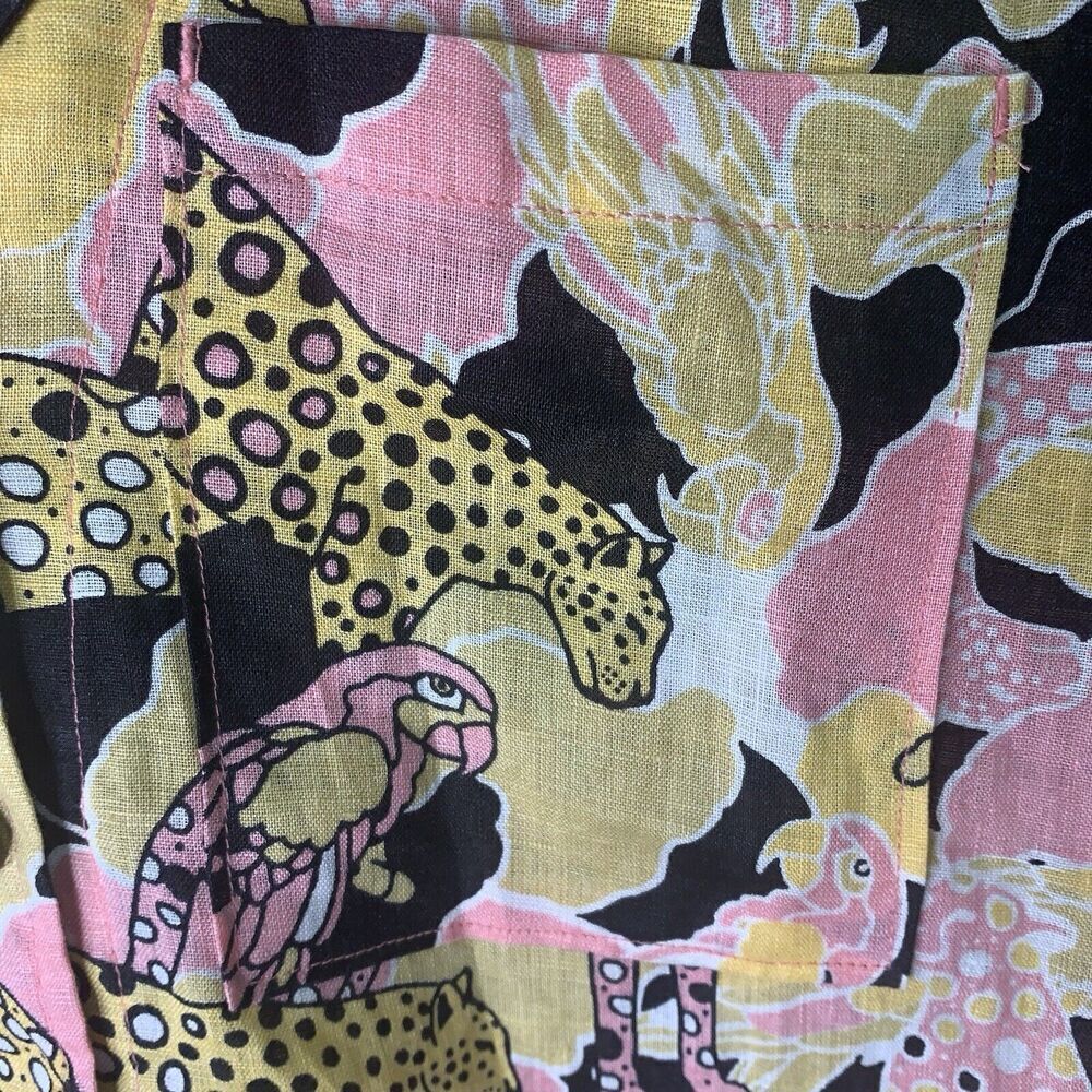 Anthropologie Maeve Printed Buttondown Surf Shirt Novelty Women XS NWOT Ink Dots - Picture 9 of 16